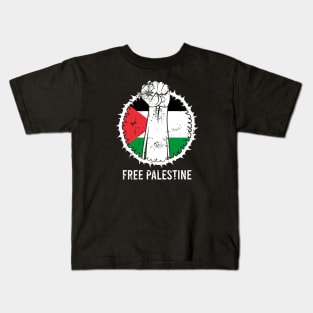 Free Palestine - End Apartheid Kids T-Shirt